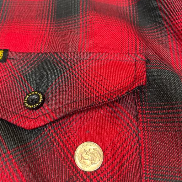 Dixxon Flannel Shirt Men's 2X Fireside Black Rifle Coffee Company Plaid Workwear - Picture 9 of 10